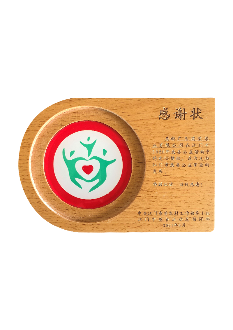 2020年慈善公益愛(ài)心捐助感謝狀